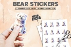 Bear|Printable Animal Sticker Product Image 1