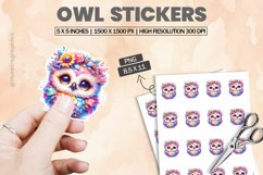 Owl|Printable Animal Sticker Product Image 1