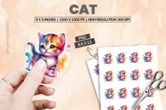 Cat|Printable Animal Sticker Product Image 1