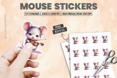 Mouse|Printable Animal Sticker Product Image 1