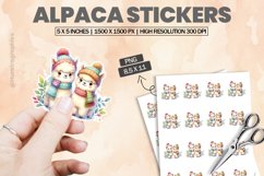 Alpaca|Printable Animal Sticker Product Image 1