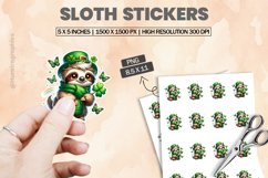 Sloth|Printable Animal Sticker Product Image 1