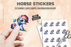 Horse|Printable Animal Sticker Product Image 1