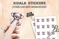 Koala|Printable Animal Sticker Product Image 1