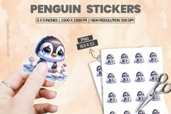 Penguin|Printable Animal Sticker Product Image 1