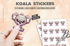 Koala|Printable Animal Sticker Product Image 1