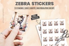 Zebra|Printable Animal Sticker Product Image 1