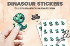 Dinasour|Printable Animal Sticker Product Image 1