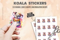 Koala|Printable Animal Sticker Product Image 1