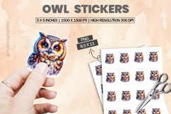 Owl|Printable Animal Sticker Product Image 1