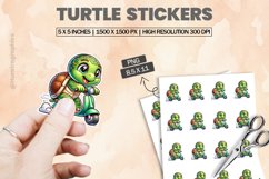 Turtle|Printable Animal Sticker Product Image 1