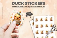 Duck|Printable Animal Sticker Product Image 1