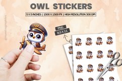 Owl|Printable Animal Sticker Product Image 1