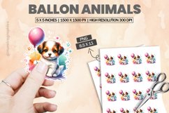 Ballon Animals|Printable Animal Sticker Product Image 1