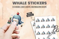 Whale|Printable Animal Sticker Product Image 1
