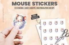 Mouse|Printable Animal Sticker Product Image 1