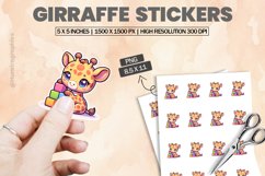 Girraffe|Printable Animal Sticker Product Image 1