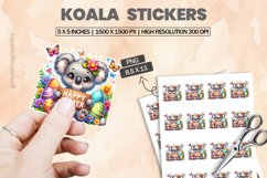 Koala|Printable Animal Sticker Product Image 1