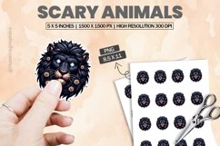Scary Animal|Printable Animal Sticker Product Image 1