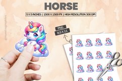 Horse |Printable Animal Sticker Product Image 1