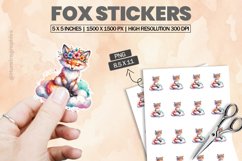 Fox|Printable Animal Sticker Product Image 1