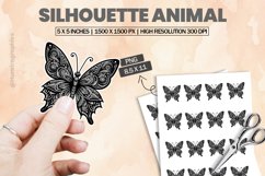 Silhouette Animal |Printable Animal Sticker Product Image 1