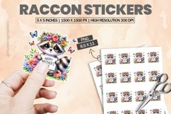 Raccon|Printable Animal Sticker Product Image 1