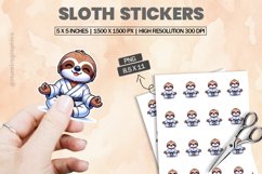 Sloth|Printable Animal Sticker Product Image 1