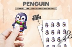Penguin|Printable Animal Sticker Product Image 1