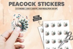 Peacock|Printable Animal Sticker Product Image 1
