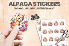 Alpaca|Printable Animal Sticker Product Image 1