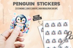 Penguin|Printable Animal Sticker Product Image 1