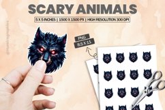 Scary Animal|Printable Animal Sticker Product Image 1