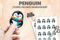 Penguin|Printable Animal Sticker Product Image 1