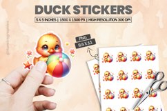 Duck|Printable Animal Sticker Product Image 1