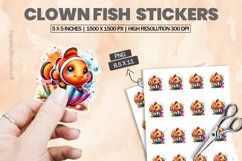 Clown fish|Printable Animal Sticker Product Image 1