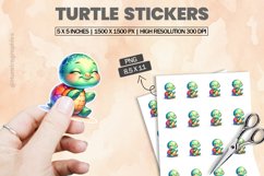 Turtle|Printable Animal Sticker Product Image 1