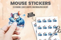 Mouse|Printable Animal Sticker Product Image 1