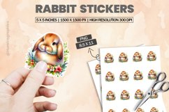 Rabbit|Printable Animal Sticker Product Image 1