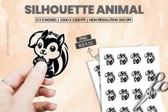 Silhouette Animal |Printable Animal Sticker Product Image 1