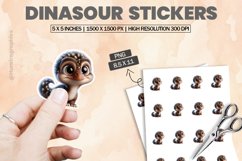 Dinasour|Printable Animal Sticker Product Image 1