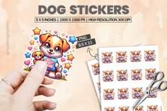Dog|Printable Animal Sticker Product Image 1