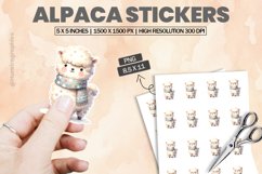 Alpaca|Printable Animal Sticker Product Image 1
