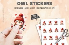 Owl|Printable Animal Sticker Product Image 1