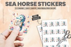 Sea Horse|Printable Animal Sticker Product Image 1