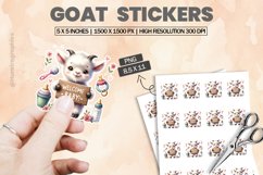 Goat|Printable Animal Sticker Product Image 1