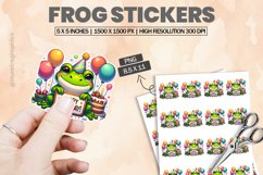 Frog|Printable Animal Sticker Product Image 1