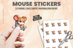 Mouse|Printable Animal Sticker Product Image 1