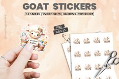 Goat|Printable Animal Sticker Product Image 1