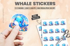 Whale|Printable Animal Sticker Product Image 1